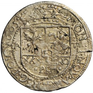 John Casimir, Crown of Poland, złoty (złotówka, tymf) „1665”, contemporary (17th century) forgery