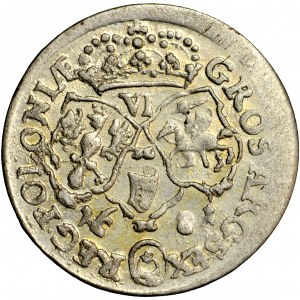 Johannes III., Krone, Sixpence 1681, Bromberg (Bydgoszcz)
