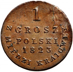 Aleksander I, grosz z miedzi krajowej 1823, Warszawa