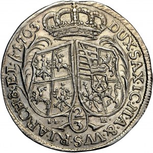 Sachsen, Friedrich August I. (polnischer König August II.), Gulden 1703, Dresden, J. L. Holland