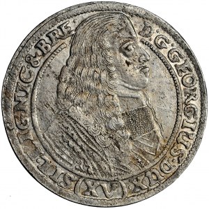 Schlesien, Herzogtum Legnicko-Brzesko-Wołowskie, Georg III, 15 krajcars 1663, Brzeg