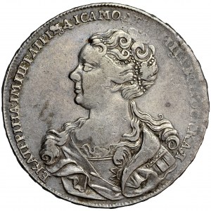 Russland, Katharina I., Rubel 1726, rote Münze (Moskau)