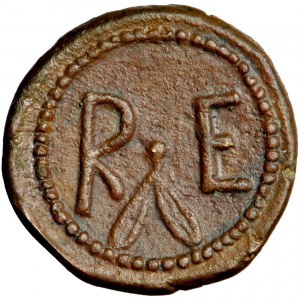 Magna Graecia, Bruttium, AE13, c. 400-375 BC, Rhegion.