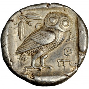 Attica, Athens, AR Tetradrachm, c. 465-460 BC.
