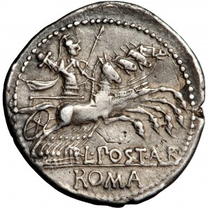 Roman Republic, L. Postumius Albinus, AR Denarius, 131 BC., Rome mint