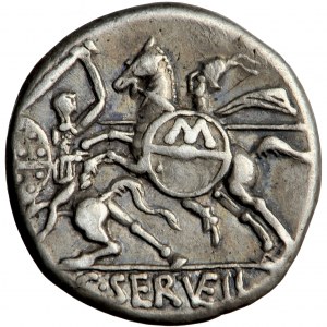 Roman Republic, C. Servilius Vatia. AR Denarius, 127 BC., Rome mint