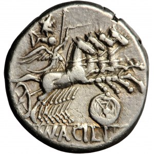 Roman Republic, M. Acilius Balbus, AR Denarius, 125 BC, Rome