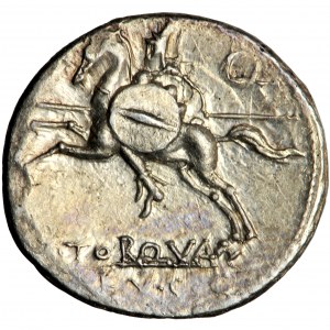 Roman Republic, L. Torquatus, AR Denarius, 113-112 BC., Rome mint.