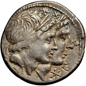Roman Republic, Mn. Fonteius, AR Denarius, 108-107 BC, Rome mint.