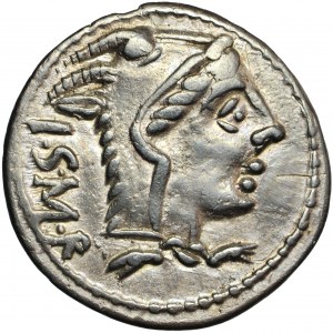 Republika Rzymska, L. Thorius Balbus, denar, Rzym, 105 przed Chr.