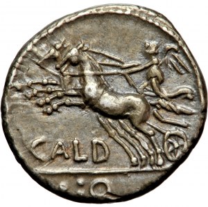 Republika Rzymska, C. Coelius Caldus, denar, Rzym, 104 przed Chr.