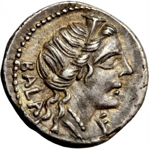 Republika Rzymska, C. Allius Bala, denar, Rzym, 92 przed Chr.