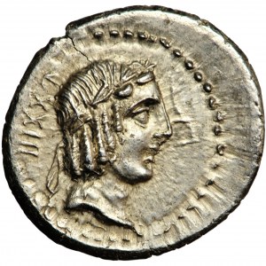 Roman Republic, L. Calpurnius Piso Frugi, denarius, 90 BC, Rome mint