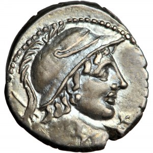 Roman Republic, Cn. Lentulus Clodianus, AR Denarius, 88 BC., Rome mint