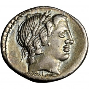 Republika Rzymska, C. Gargonius, M. Vergilius, Ogulnius, denar, Rzym, 86 przed Chr.