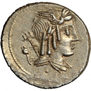 Römische Republik, L. Julius Bursio, Denarius, Rom, 85 v. Chr.