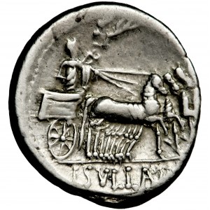 Roman Republic, L. Manlius Torquatus. 82 BC. AR Denarius, mint of Rome