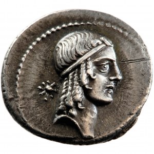 Roman Republic, C. Piso Frugi. Denarius, 67 BC, mint of Rome.