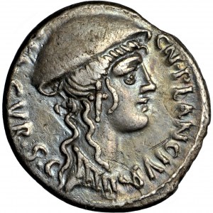 Römische Republik, Cn. Plancius, Denar, Rom, 55 v. Chr.