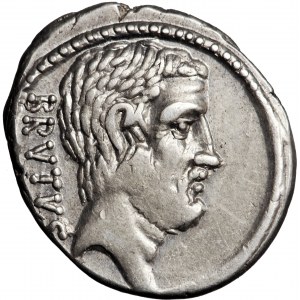 Roman Republic, M. Junius Brutus and C. Servilius Superbus. Denarius, 54 BC, mint of Rome