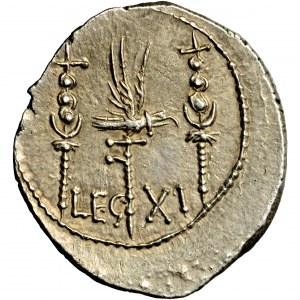 Republika Rzymska, Marek Antoniusz, denar legionowy, Patras (?), jesień 32 - wiosna 31 przed Chr.