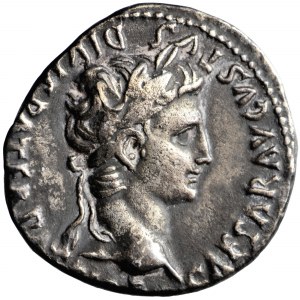 Cesarstwo Rzymskie, Oktawian August (27 przed Chr.-10 po Chr.), denar, Lugdunum, 2 przed Chr. - 13 po Chr.
