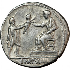 Cesarstwo Rzymskie, Oktawian August (27 przed Chr.-10 po Chr.), denar, Lugdunum, 9 przed Chr.