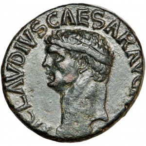 Cesarstwo Rzymskie, Klaudiusz (41-54 po Chr.), as, Rzym lub Hiszpania, ok. 41-50 po Chr.
