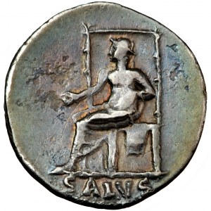 Roman Empire, Nero (54-68), AR Denarius, AD 66-67, mint of Rome.