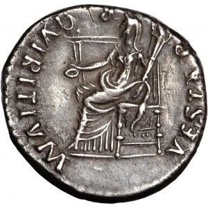 Roman Empire, Vitellius (69), AR Denarius, AD 69, mint of Lugdunum