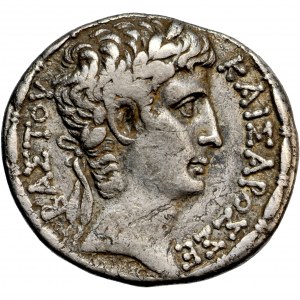 Roman Provinces, Syria, Augustus (27 B.C.- A.D. 14), AR Tetradrachm dated year 28 of the Actian Era and Cos. XII (4/3 B.C.), Antioch mint.