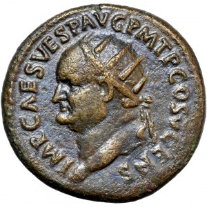 Roman Empire, Vespasian (69-79), AE Dupondius, AD 74, mint of Rome