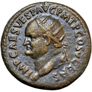Römisches Reich, Vespasian (69-79), Dupondius, Rom, 74 nach Chr.
