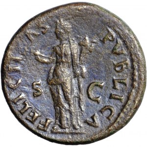 Cesarstwo Rzymskie, Wespazjan (69-79), dupondius, Rzym, 74 po Chr.