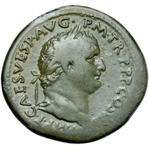 Cesarstwo Rzymskie, Tytus (79-81), sesterc, Rzym, 80 po Chr.