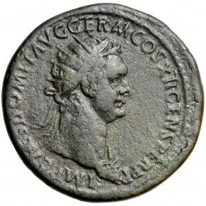 Roman Empire, Domitian (81-96), AE dupondius, AD 86, mint of Rome