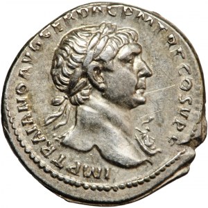 Cesarstwo Rzymskie, Trajan (98-117), denar, Rzym, 107