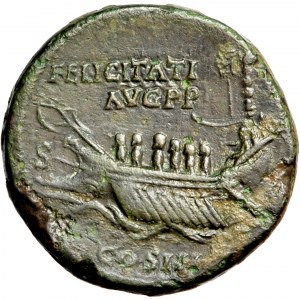 Cesarstwo Rzymskie, Hadrian (117-138), sesterc, Rzym, 129-130