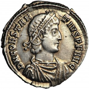 Roman Empire, Constantius II (337-361), AR Siliqua, AD 351-355, mint of Constantinople, 11th officine