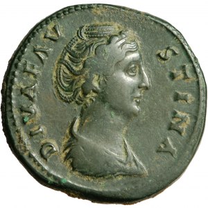 Roman Empire, Diva Faustina Senior (died 140/1), Sestertius issued posthumously by Antoninus Pius, 146-161, mint of Rome