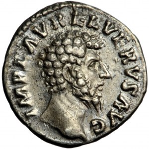 Cesarstwo Rzymskie, Lucjusz Werus (161-169), denar, Rzym, 161-162
