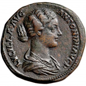 Cesarstwo Rzymskie, Lucilla (164-182), sesterc wybity za Marka Aureliusza, Rzym, 164-169