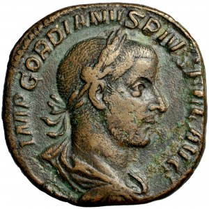 Cesarstwo Rzymskie, Gordian III (238-244), sesterc, Rzym, 243-244