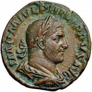 Roman Empire, Philip I (the Arab) (244-249), AE Sestertius, AD. 247, mint of Rome.