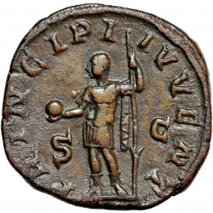 Roman Empire, Philip II as Caesar (244-247), AE Sestertius, AD 244-246, mint of Rome