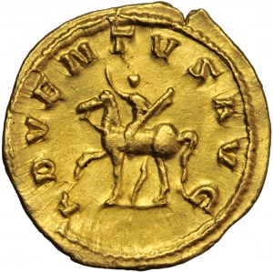 Cesarstwo Rzymskie, Trajan Decjusz (249-251), aureus, Rzym (4. Officina, 2. lub 3. emisja), 249-250