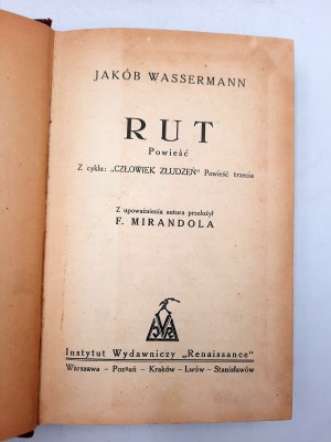 Wassermann J. - Rut - z cyklu Człowiek Złudzeń - Warszawa ok. 1920