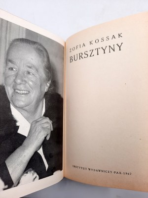Kossak Z. - Bursztyny - Wydanie Pierwsze - Warszawa 1967