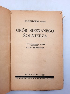 Lidin W. - Grób Nieznanego Żołnierza - Warszawa 1935