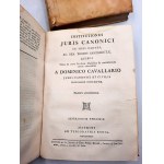 Cavallario D. - Institutiones Juris Canonici - Matriti 1793 -